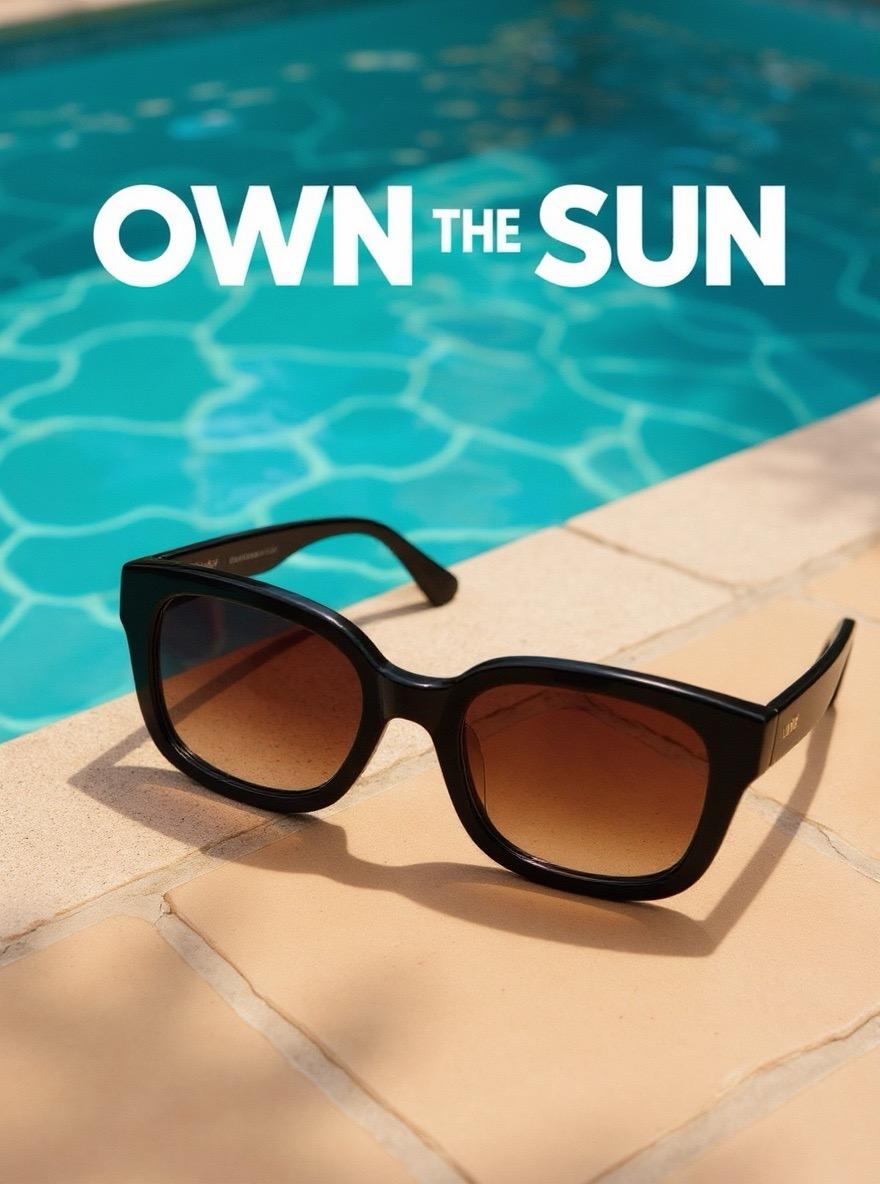 Bold graphic summer scene