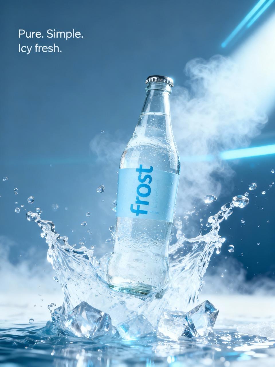 Frost bottle sleek modern design