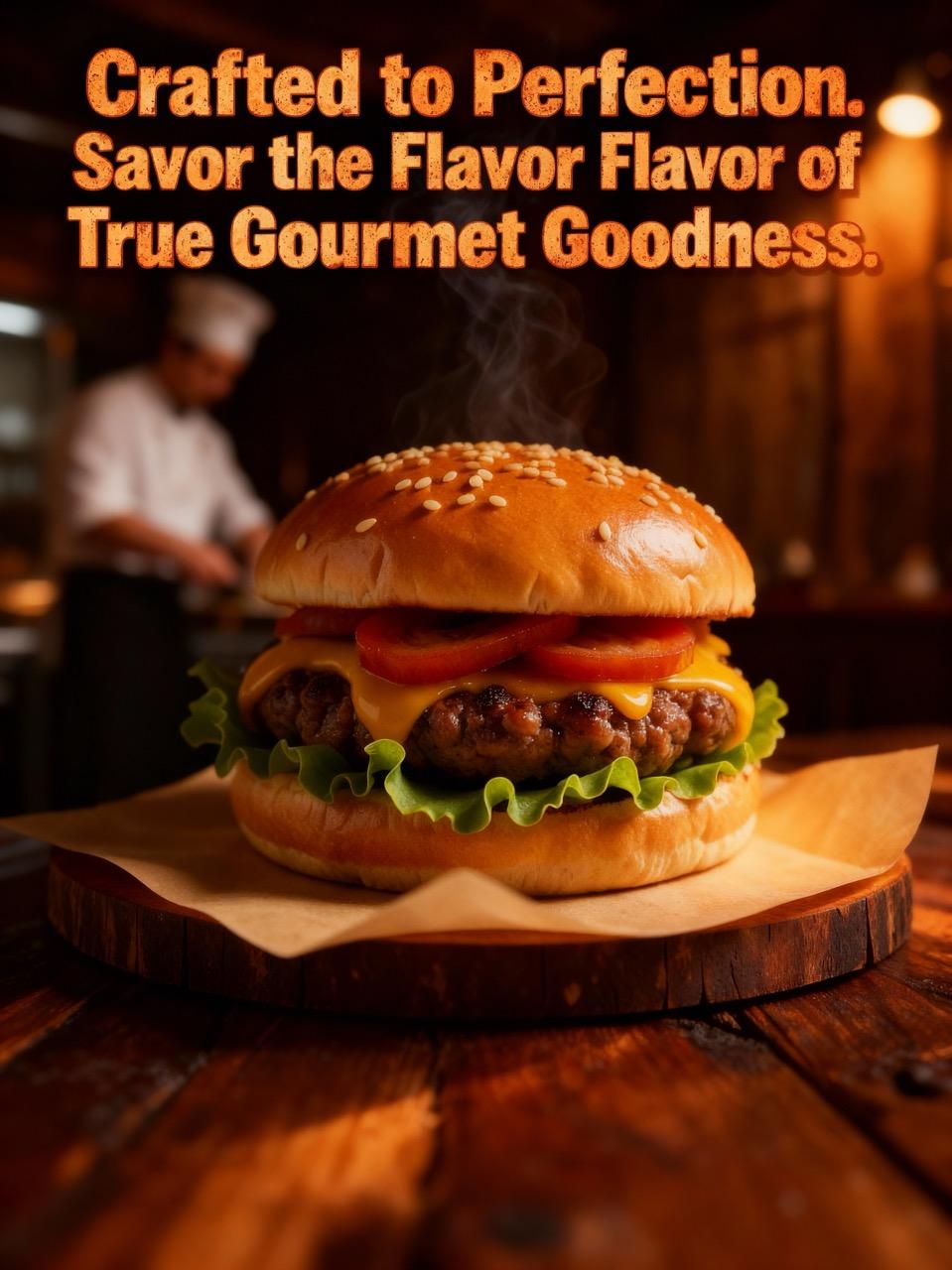 Burger branding strategy composition